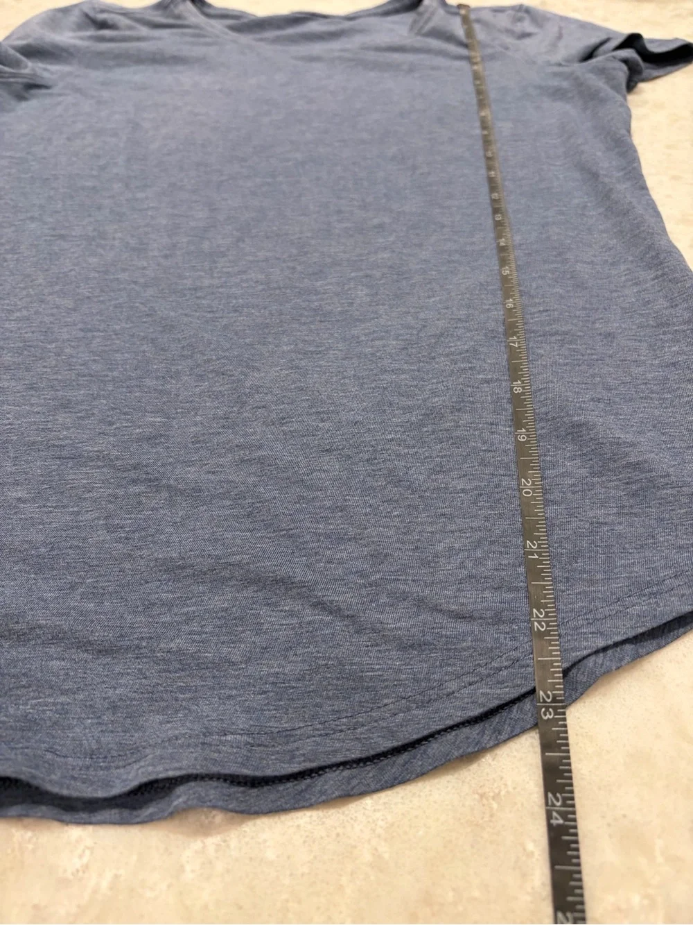 Lululemon Love Crew Tee in Heathered Blue - Size 4